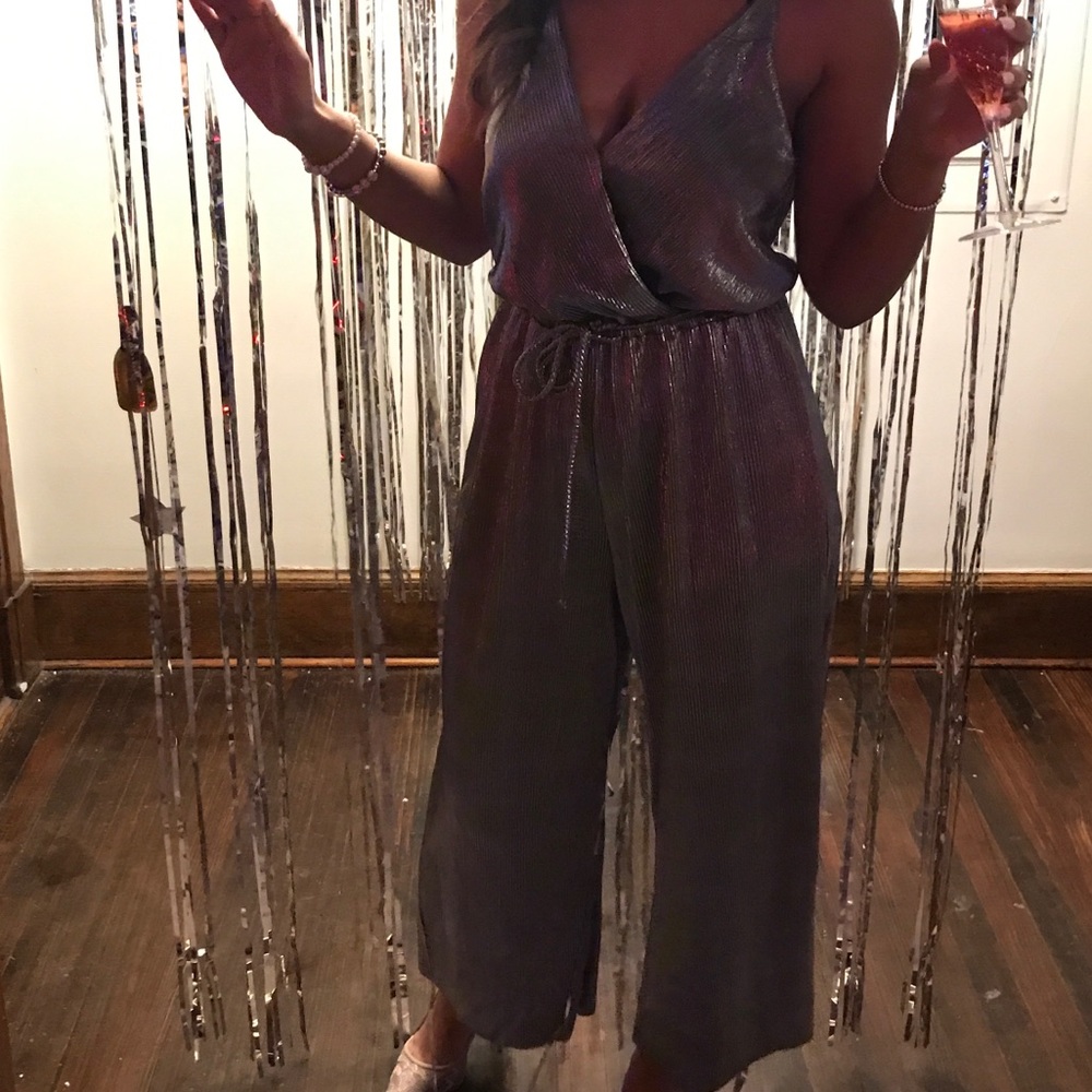 Silver metallic jumpsuit